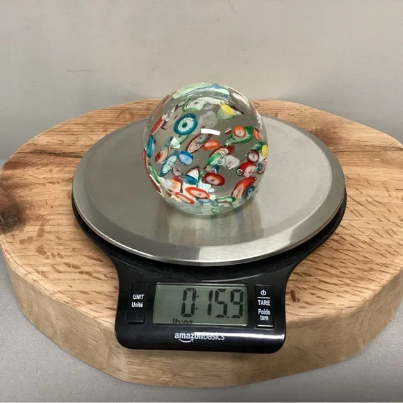 Vintage Millefiori Style Glass Art Paperweight - Excellent Gently Used Condition - Picture 13 of 15